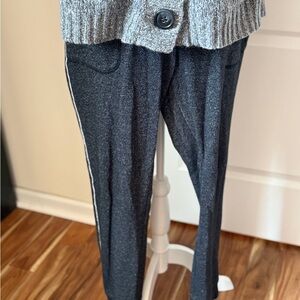 Ava & Viv Black Glitter joggers